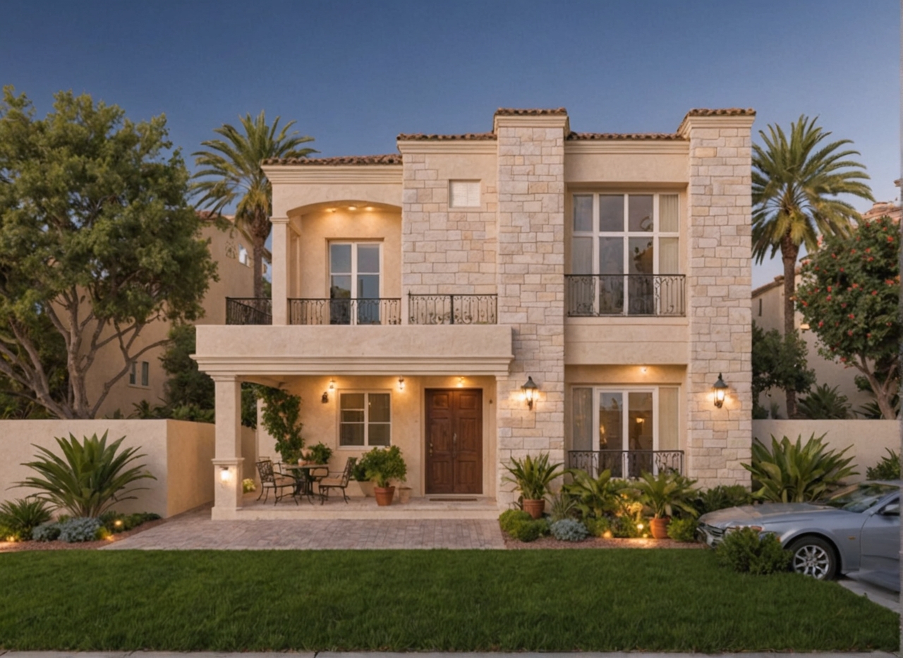 Modern residential construction project